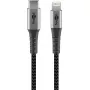 Καλώδιο Lightning Goobay 2m μαύρο γκρι 60W 3A USB C