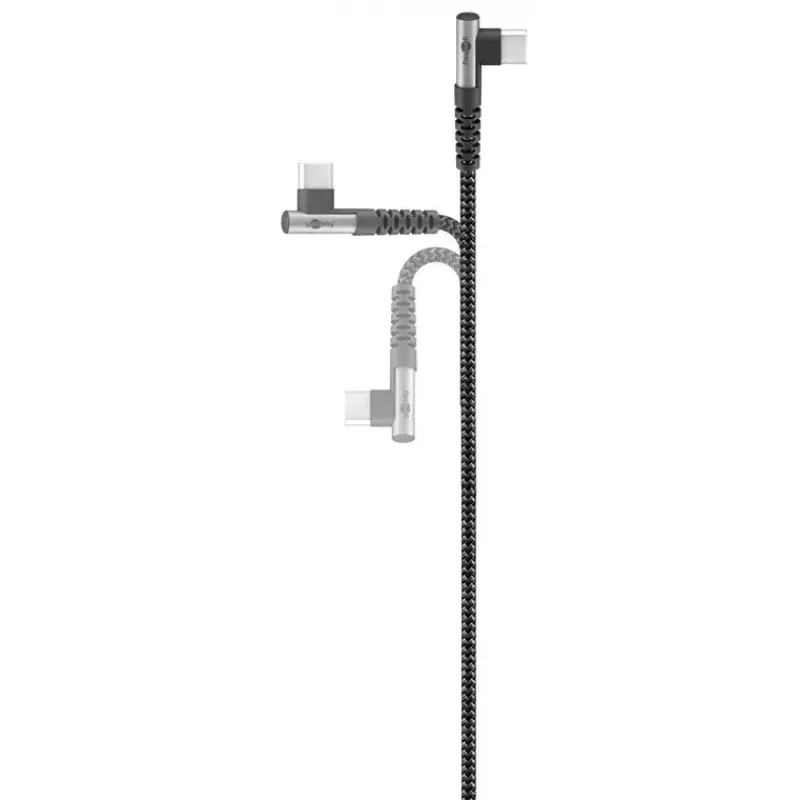 Καλώδιο USB Goobay USB 2.0 2m USB-C μαύρο/γκρι