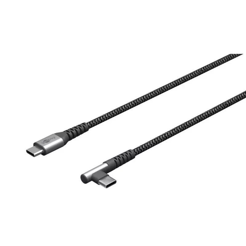 Καλώδιο USB Goobay USB 2.0 2m USB-C μαύρο/γκρι
