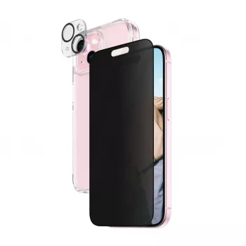 PanzerGlass ® Privacy 3-in-1-Pack iPhone 15 ανθεκτικό στην κρούση σκληρυμένο γυαλί