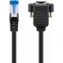 Καλώδιο δικτύου Goobay 65645 RJ-45 Cat6a 5 m μαύρο