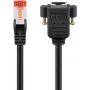 Καλώδιο δικτύου Goobay 65637 RJ-45 Cat6 1m μαύρο