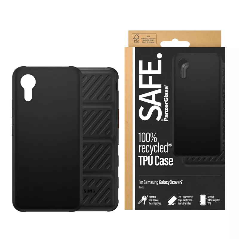 PanzerGlass SAFE. by ® Θήκη TPU Μαύρο Samsung Galaxy Xcover7