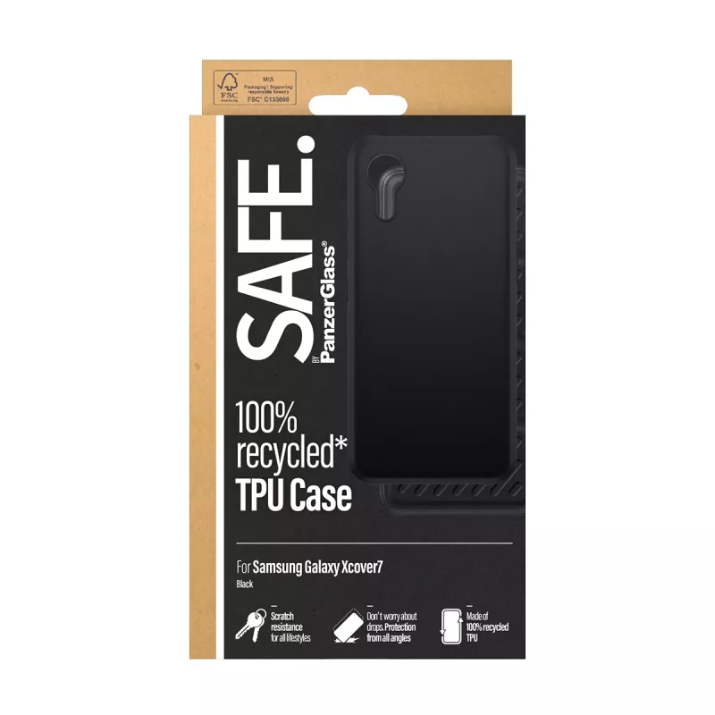 PanzerGlass SAFE. by ® Θήκη TPU Μαύρο Samsung Galaxy Xcover7