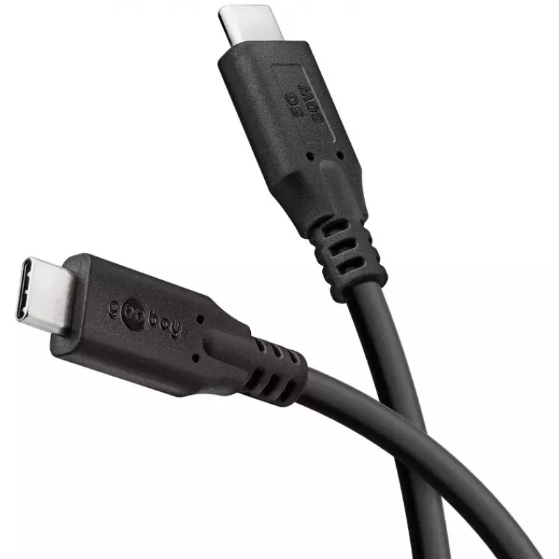 Καλώδιο USB Goobay 74728 USB 3.2 Gen 1 2m USB-C μαύρο