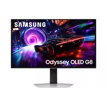 Samsung G81SF Οθόνη υπολογιστή 68,6 cm (27 ίντσες) 3840 x 2160 4K Ultra HD OLED Ασημί