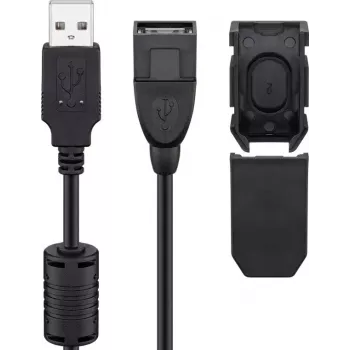 Καλώδιο USB Goobay 93284 USB 2.0 2 m USB A Μαύρο
