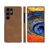 Θήκη flip dbramante1928 Lynge LMSUGTDT6471 για Samsung Galaxy S25 Ultra, δέρμα με κόκκους, ανοιχτό καφέ