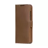 Θήκη flip dbramante1928 Lynge LMSUGTDT6471 για Samsung Galaxy S25 Ultra, δέρμα με κόκκους, ανοιχτό καφέ