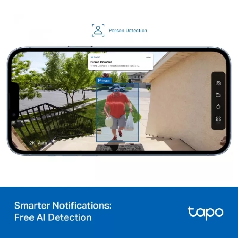 TP-Link Tapo D205 Βιντεοθυροτηλέφωνο 3 MP Μαύρο