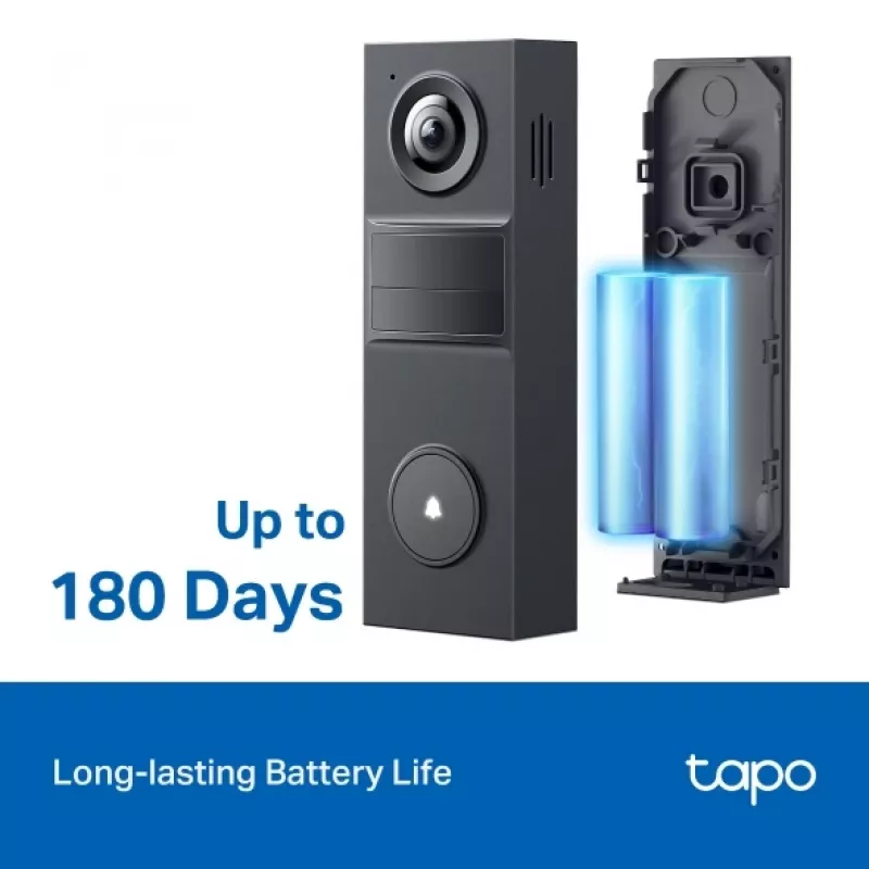 TP-Link Tapo D205 Βιντεοθυροτηλέφωνο 3 MP Μαύρο