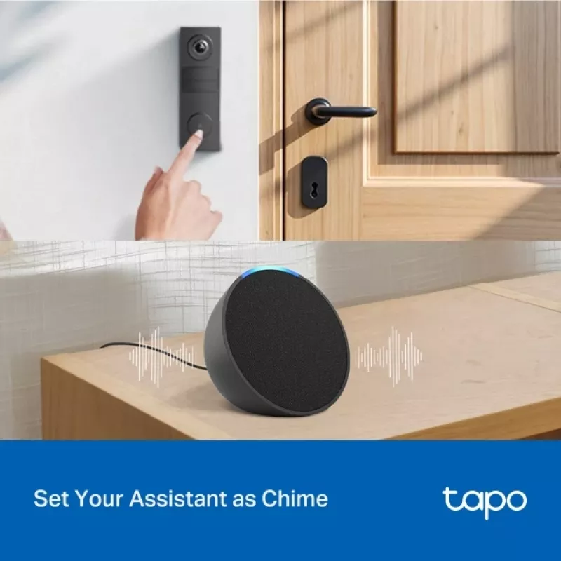 TP-Link Tapo D205 Βιντεοθυροτηλέφωνο 3 MP Μαύρο