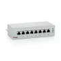 Equip Patch Panel Επιτραπέζιο 8 Θυρών Cat.6, Ανοιχτό γκρι