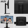 MSI PRO MP242PMGDE οθόνη 23,8 ιντσών (60,5 cm), Full HD 1920x1080, IPS, 120 Hz, 1 ms, κάμερα web, μικρόφωνο, USB hub, HDMI, DP, VGA, μαύρη