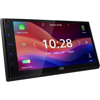 JVC KW-M695DBW Αυτοραδιόφωνο Μαύρο Wi-Fi 200 W Bluetooth