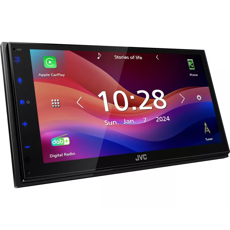 JVC KW-M695DBW Αυτοραδιόφωνο Μαύρο Wi-Fi 200 W Bluetooth