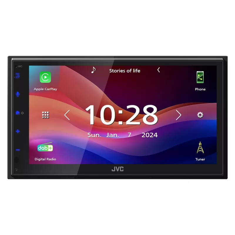 JVC KW-M695DBW Αυτοραδιόφωνο Μαύρο Wi-Fi 200 W Bluetooth