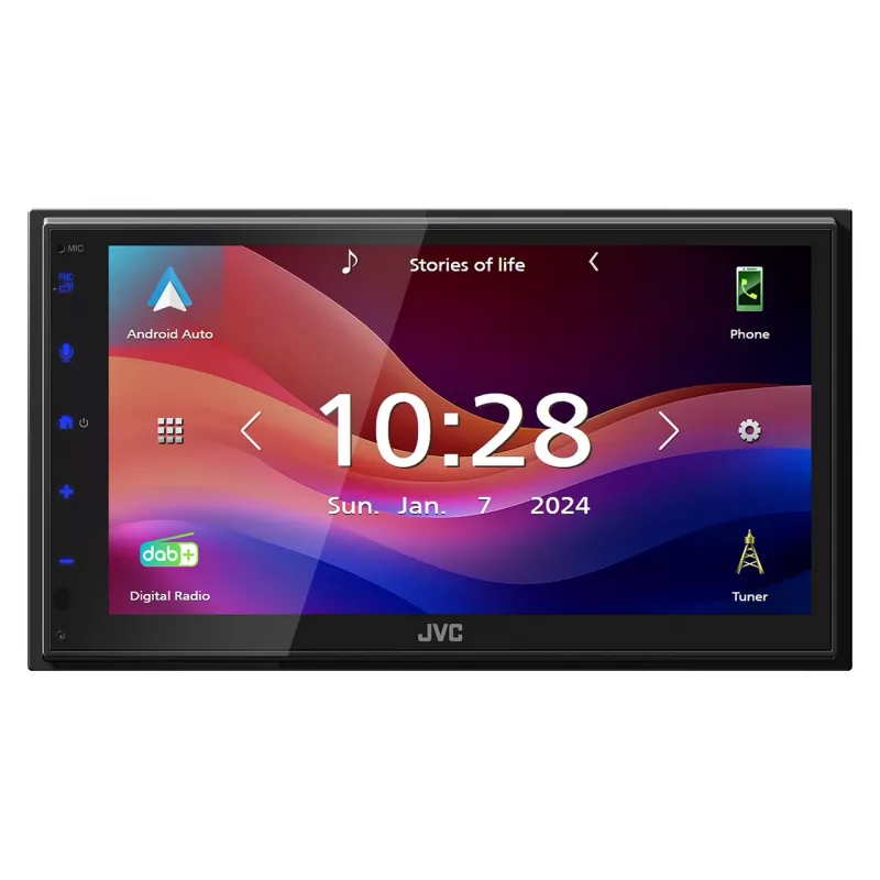 JVC KW-M695DBW Αυτοραδιόφωνο Μαύρο Wi-Fi 200 W Bluetooth