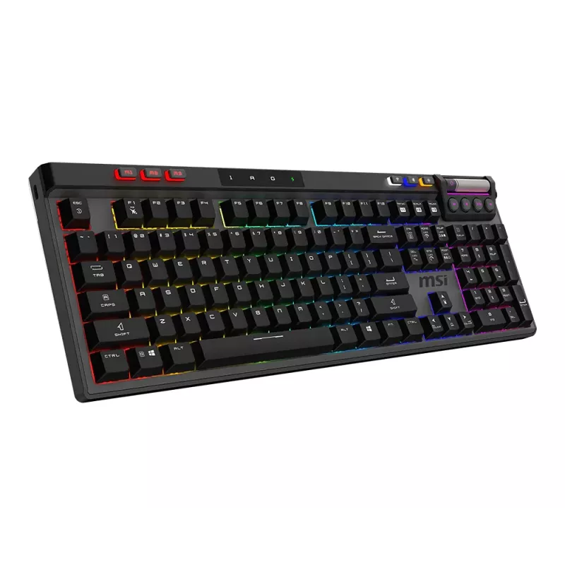 MSI Strike Pro Wireless Silent Μηχανικό Πληκτρολόγιο Gaming, DE (QWERTZ) Layout, Μαύρο