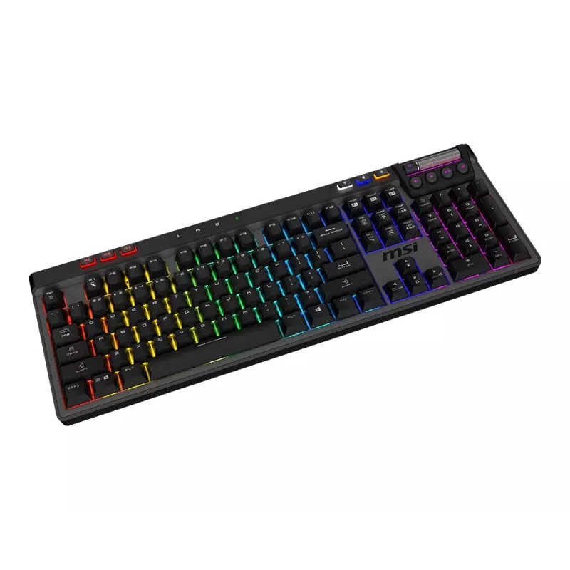 MSI Strike Pro Wireless Silent Μηχανικό Πληκτρολόγιο Gaming, DE (QWERTZ) Layout, Μαύρο