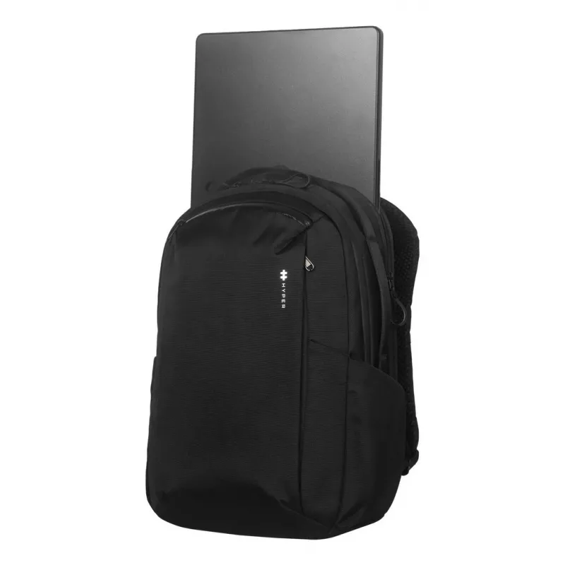 Σακίδιο HYPER HyperPack HP21PBKGL για φορητούς υπολογιστές έως 40,6 cm (16 ίντσες) – μαύρο, PET/πολυεστέρας
