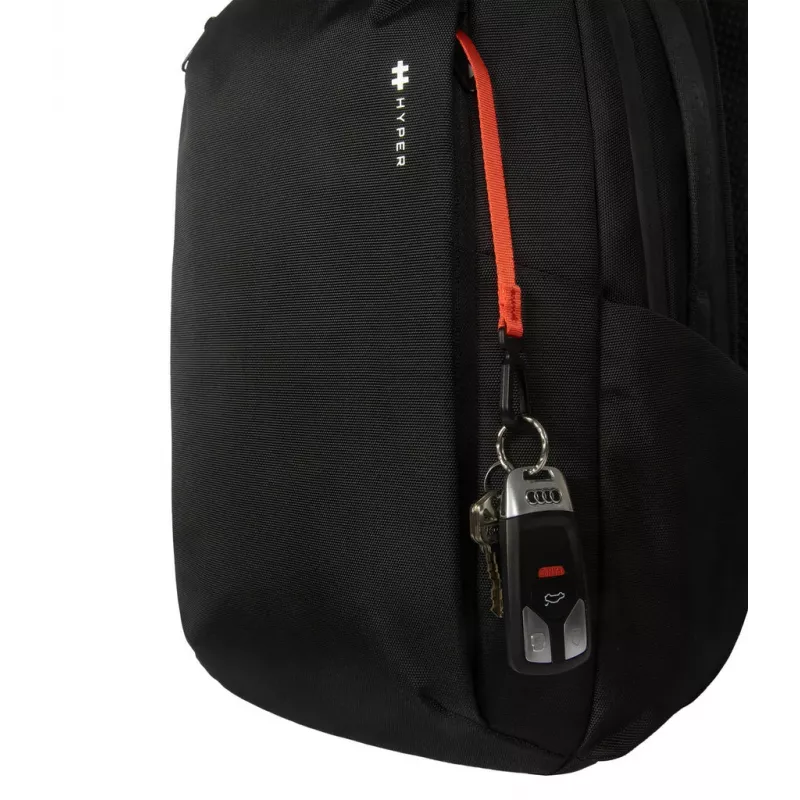 Σακίδιο HYPER HyperPack HP21PBKGL για φορητούς υπολογιστές έως 40,6 cm (16 ίντσες) – μαύρο, PET/πολυεστέρας