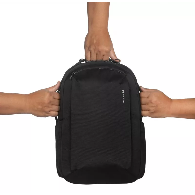 Σακίδιο HYPER HyperPack HP21PBKGL για φορητούς υπολογιστές έως 40,6 cm (16 ίντσες) – μαύρο, PET/πολυεστέρας