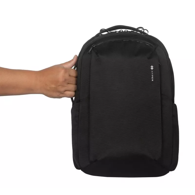 Σακίδιο HYPER HyperPack HP21PBKGL για φορητούς υπολογιστές έως 40,6 cm (16 ίντσες) – μαύρο, PET/πολυεστέρας