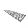 Πληκτρολόγιο CHERRY KC 6000 λεπτό Universal USB AZERTY βελγικό ασημί, λευκό