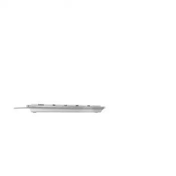 Πληκτρολόγιο CHERRY KC 6000 λεπτό Universal USB AZERTY βελγικό ασημί, λευκό