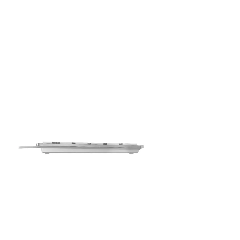 Πληκτρολόγιο CHERRY KC 6000 λεπτό Universal USB AZERTY βελγικό ασημί, λευκό
