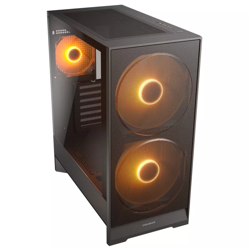 Κουτί Midi-Tower COUGAR, Airface 180, ARGB, μαύρο