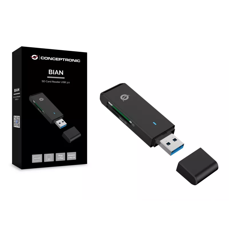 Conceptronic BIAN Αναγνώστης καρτών SD USB 3.0