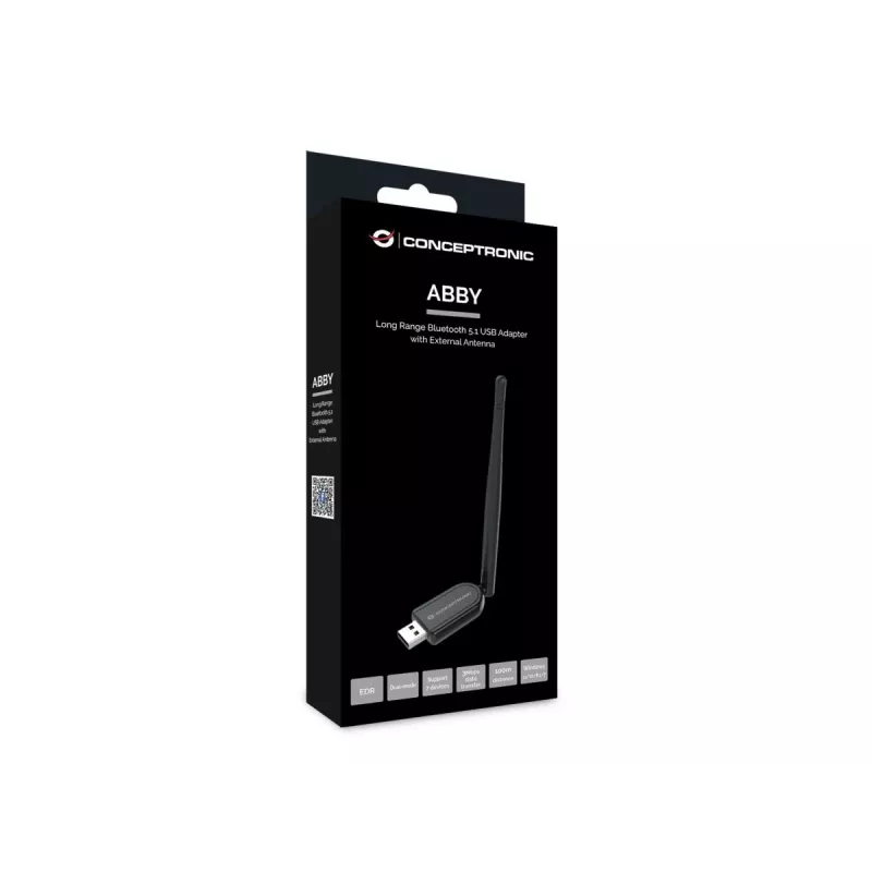 Conceptronic ABBY Long Range Bluetooth 5.1 USB Adapter με εξωτερική κεραία