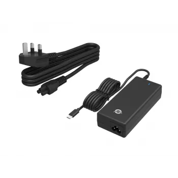 Conceptronic OZUL03BUK 100W GaN Desktop USB PD Φορτιστής, ενσωματωμένο καλώδιο USB-C, Βύσμα UK