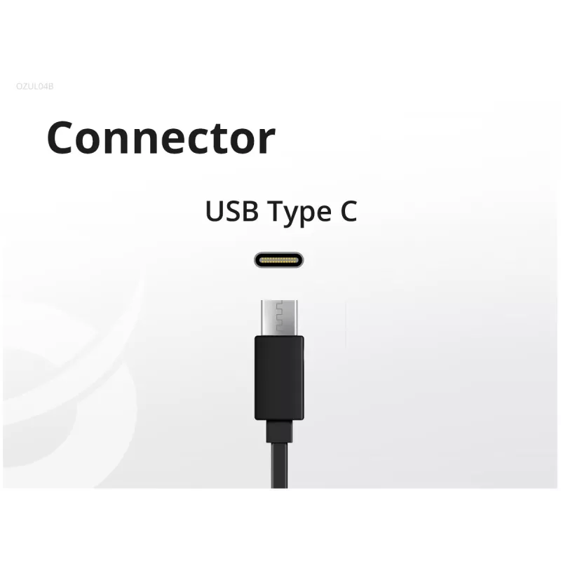 Conceptronic OZUL04BE 67W GaN USB PD Φορτιστής, ενσωματωμένο καλώδιο USB-C