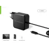 Conceptronic OZUL05BE Φορητός φορτιστής Universal Μαύρος AC Εσωτερικού χώρου