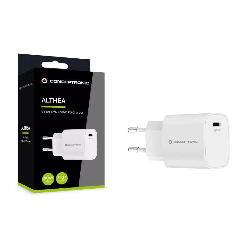 Φορτιστής Conceptronic 1-Port 20W USB-C PD Φορτιστής
