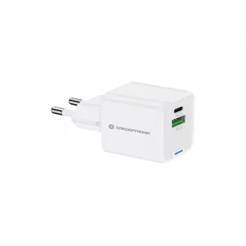 Conceptronic 2-Port 20W GaN USB PD Φορτιστής, USB-C x 1, USB-A x 1 ALTHEA15W