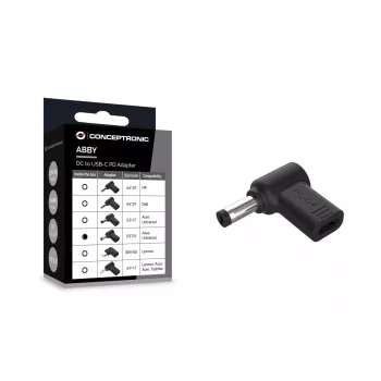 Conceptronic ABBY15PC04 DC σε USB-C Adapter, Asus/Universal 5,5x2,5mm, 18–20V