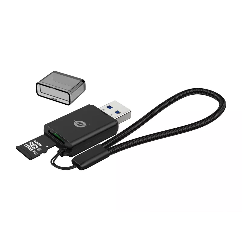 Conceptronic BIAN07B TF/MicroSD 3.0 Αναγνώστης καρτών, UHS-I, USB 3.0, 5Gbps