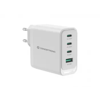 Conceptronic ALTHEA22W100 4-Port 100W GaN USB PD Φορτιστής, USB-C x 3, USB-A x 1, QC 3.0, PPS, PD 3.0