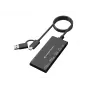 Κάρτα ανάγνωσης 7 σε 1 CONCEPTRONIC BIAN10B — USB 3.2 Gen 1 Type-A/Type-C, CF/MMC/MS/SD/MicroSD/xD, μαύρο