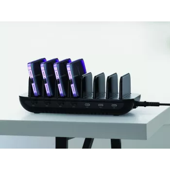 Conceptronic OZUL07B Σταθμός φόρτισης USB PD 160W 7 θυρών, USB-C x 7, PD 3.0