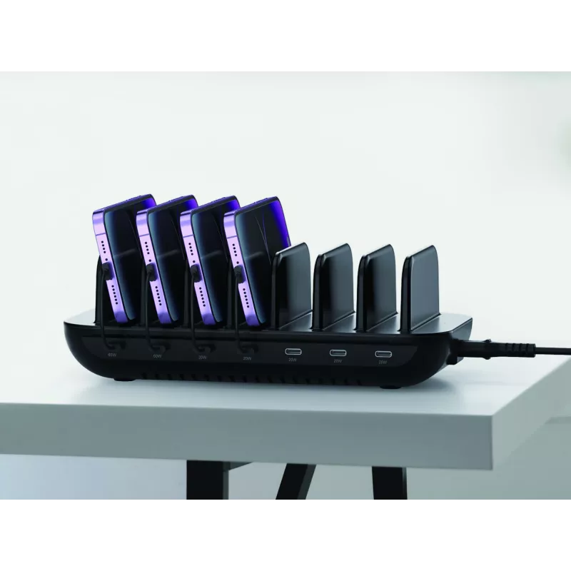 Conceptronic OZUL07B Σταθμός φόρτισης USB PD 160W 7 θυρών, USB-C x 7, PD 3.0