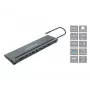 Conceptronic DONN17G Θήκη σύνδεσης φορητού υπολογιστή/πολλαπλών θυρών Ενσύρματο USB 3.2 Gen 1 (3.1 Gen 1) Type-C γκρι