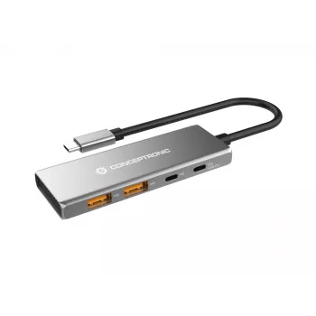 Conceptronic HUBBIES15G Διανομέας διασύνδεσης USB 3.2 Gen 2 (3.1 Gen 2) Type-C 10000 Mbit/s γκρι