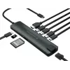 Conceptronic DONN Προσαρμογέας διανομέα USB 9 σε 1 Πολλαπλών λειτουργιών