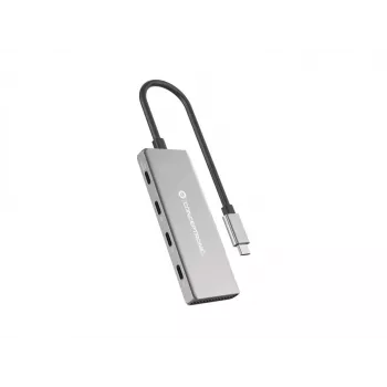 Conceptronic HUBBIES16G Διανομέας διασύνδεσης USB 3.2 Gen 2 (3.1 Gen 2) Type-C 10000 Mbit/s γκρι