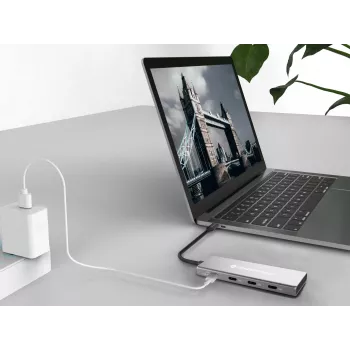 Conceptronic HUBBIES16G Διανομέας διασύνδεσης USB 3.2 Gen 2 (3.1 Gen 2) Type-C 10000 Mbit/s γκρι